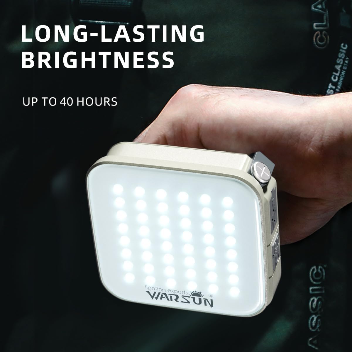 WARSUN 1000LM LED Camping Lantern, Rechargeable & Solar, 4 Modes, IPX5 Waterproof